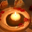 3 Inch Ivory Floating Candles (12pc/Box)