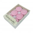 3 Inch Light Rose Floating Candles (12pc/Box)