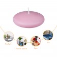 3 Inch Light Rose Floating Candles (144pcs/Case) Bulk