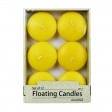 3 Inch Yellow Floating Candles (12pc/Box)