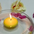 3 Inch Yellow Floating Candles (72pcs/Case) Bulk