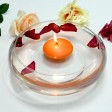 3 Inch Orange Floating Candles (72pcs/Case) Bulk