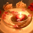 3 Inch Red Floating Candles (72pcs/Case) Bulk