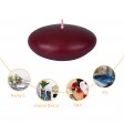 3 Inch Burgundy Floating Candles (72pcs/Case) Bulk