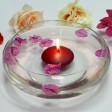 3 Inch Burgundy Floating Candles (12pc/Box)