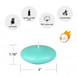 3 Inch Aqua Floating Candles (144pcs/Case) Bulk