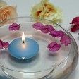 3 Inch Light Blue Floating Candles (72pcs/Case) Bulk