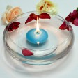 3 Inch Turquoise Floating Candles (12pc/Box)