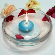 3 Inch Turquoise Floating Candles (144pcs/Case) Bulk