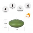 3 Inch Sage Green Floating Candles (12pc/Box)