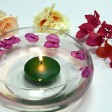 3 Inch Hunter Green Floating Candles (72pcs/Case) Bulk