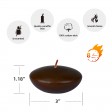 3 Inch Brown Floating Candles (144pcs/Case) Bulk