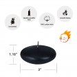 3 Inch Black Floating Candles (144pcs/Case) Bulk