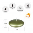 3 Inch Metallic Gold Floating Candles (12pc/Box)
