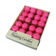 1 3/4 Inch Hot Pink Floating Candles (24pc/Box)