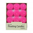 2 1/4 Inch Hot Pink Floating Candles (96pcs/Case) Bulk