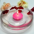 3 Inch Hot Pink Floating Candles (144pcs/Case) Bulk