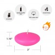 3 Inch Hot Pink Floating Candles (12pc/Box)