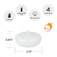 2 1/4 Inch Pearl White Floating Candles (24pc/Box)