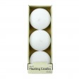 4 Inch White Floating Candles (3pc/Box)