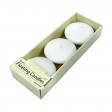 4 Inch White Floating Candles (24pcs/Case) Bulk