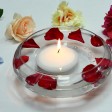 4 Inch White Floating Candles (3pc/Box)