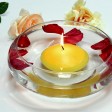 4 Inch Yellow Floating Candles (24pcs/Case) Bulk