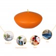 4 Inch Orange Floating Candles (3pc/Box)