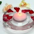 4 Inch Light Rose Floating Candles (24pcs/Case) Bulk