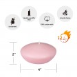 4 Inch Light Rose Floating Candles (24pcs/Case) Bulk