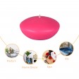 4 Inch Hot Pink Floating Candles (3pc/Box)