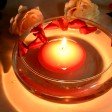 4 Inch Hot Pink Floating Candles (3pc/Box)
