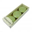 4 Inch Sage Green Floating Candles (24pcs/Case) Bulk