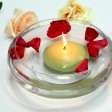4 Inch Sage Green Floating Candles (24pcs/Case) Bulk