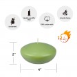 4 Inch Sage Green Floating Candles (3pc/Box)