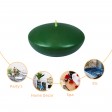 4 Inch Hunter Green Floating Candles (3pc/Box)