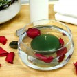4 Inch Hunter Green Floating Candles (3pc/Box)