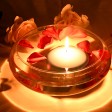 4 Inch Turquoise Floating Candles (24pcs/Case) Bulk