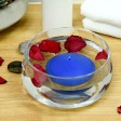 4 Inch Blue Floating Candles (24pcs/Case) Bulk