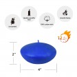 4 Inch Blue Floating Candles (24pcs/Case) Bulk
