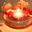 4 Inch Purple Floating Candles (24pcs/Case) Bulk