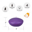 4 Inch Purple Floating Candles (24pcs/Case) Bulk