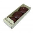 4 Inch Brown Floating Candles (24pcs/Case) Bulk