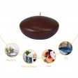 4 Inch Brown Floating Candles (24pcs/Case) Bulk