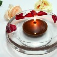 4 Inch Brown Floating Candles (24pcs/Case) Bulk