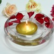 4 Inch Metallic Bronze Gold Floating Candles (3pc/Box)