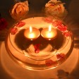 2 1/4 Inch Metallic Bronze Gold Floating Candles (96pcs/Case) Bulk