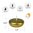 2 1/4 Inch Metallic Bronze  Gold Floating Candles (24pc/Box)