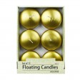 3 Inch Metallic Bronze Gold Floating Candles (12pc/Box)