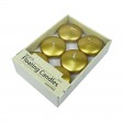 3 Inch Metallic Bronze Gold Floating Candles (12pc/Box)